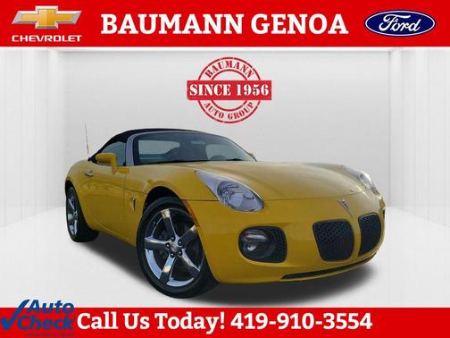 Yellow 2007 Pontiac Solstice GXP
