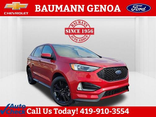 Rapid Red Metallic Tinted Clearcoat 2023 Ford Edge ST Line