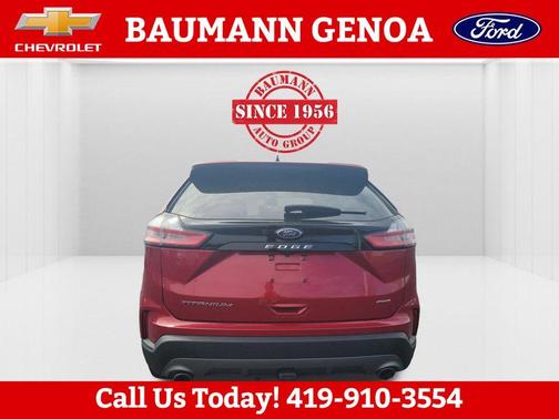 Rapid Red Metallic Tinted Clearcoat 2023 Ford Edge Titanium