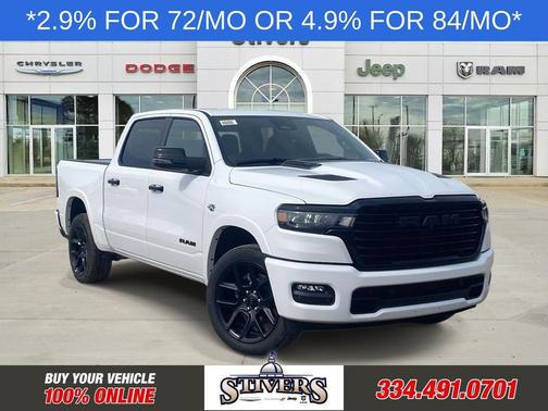 Bright White Clearcoat 2026 RAM 1500 Laramie