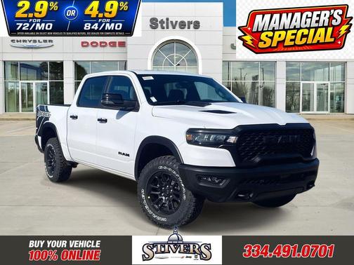 Bright White Clearcoat 2026 RAM 1500 Rebel