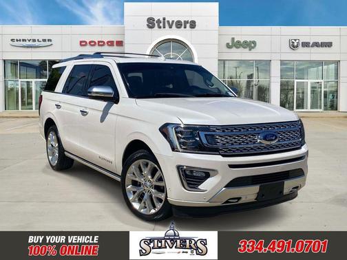 White Platinum Clearcoat Metallic 2019 Ford Expedition Platinum