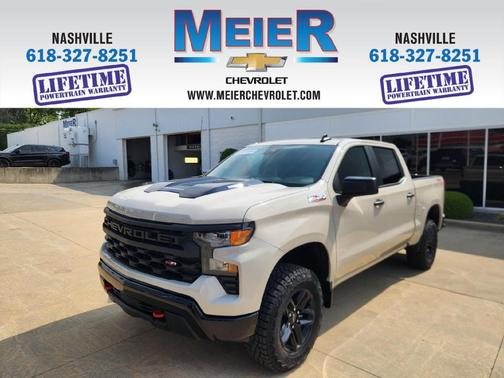 White Sand 2026 Chevrolet Silverado 1500 Custom Trail Boss