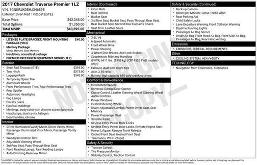 2017 Chevrolet Traverse Premier