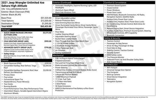 2021 Jeep Wrangler Unlimited 4xe Sahara