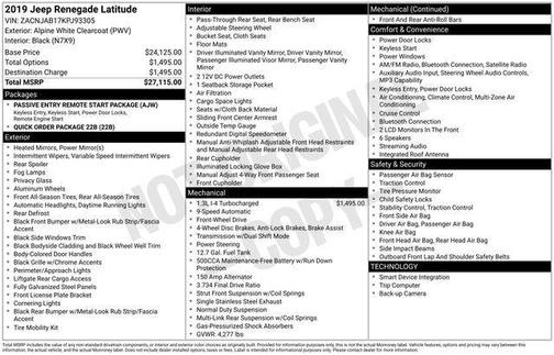 2019 Jeep Renegade Latitude