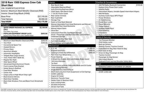 2018 RAM 1500 Express