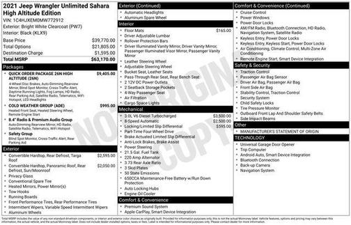 2021 Jeep Wrangler Unlimited Sahara Altitude