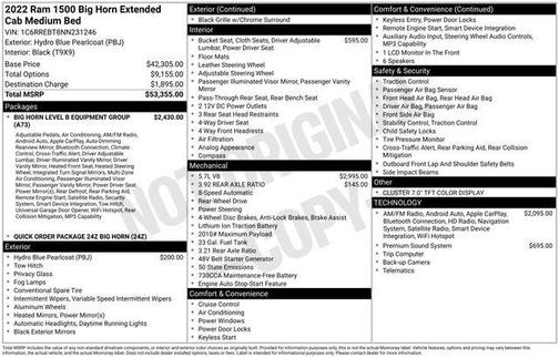 2022 RAM 1500 Big Horn
