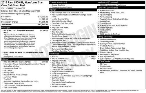 2019 RAM 1500 Big Horn
