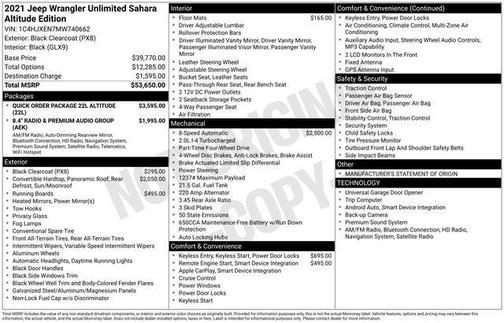 2021 Jeep Wrangler Unlimited Sahara Altitude