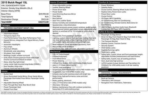 2015 Buick Regal Turbo