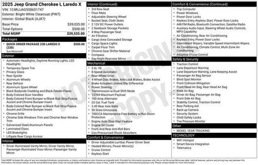 2025 Jeep Grand Cherokee L Laredo