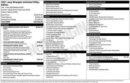 2021 Jeep Wrangler Unlimited Sport