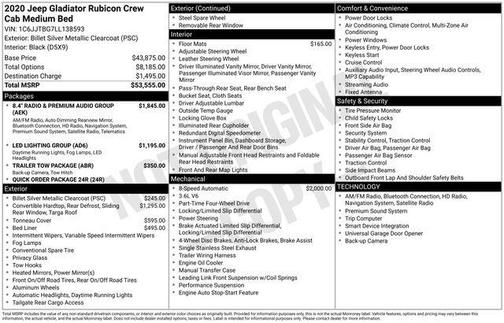 2020 Jeep Gladiator Rubicon