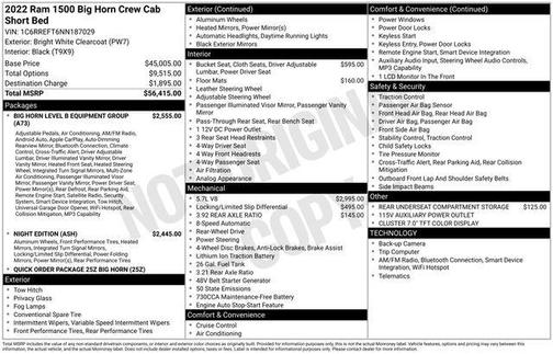 2022 RAM 1500 Big Horn