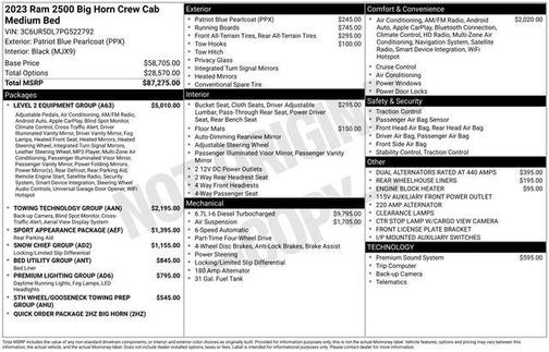 2023 RAM 2500 Big Horn