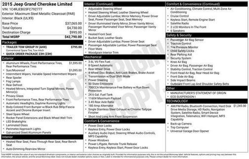 2015 Jeep Grand Cherokee Limited