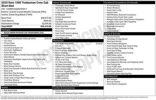 2025 RAM 1500 Tradesman