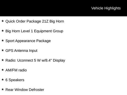 2025 RAM 1500 Big Horn/Lone Star