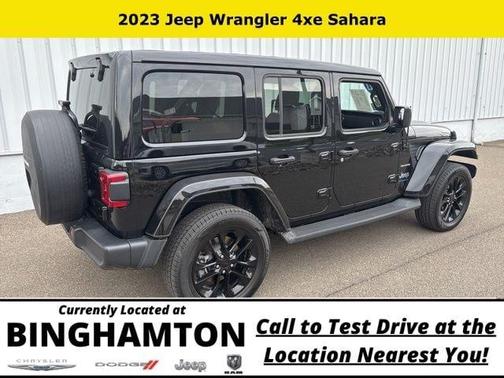 Black Clearcoat 2023 Jeep Wrangler 4xe Sahara