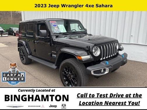 Black Clearcoat 2023 Jeep Wrangler 4xe Sahara