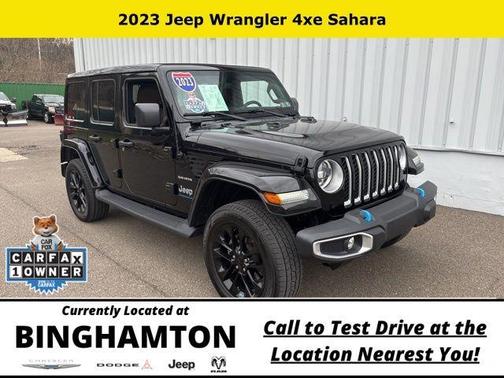 Black Clearcoat 2023 Jeep Wrangler 4xe Sahara