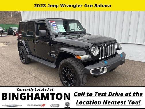 Black Clearcoat 2023 Jeep Wrangler 4xe Sahara