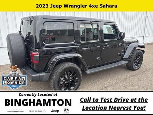 Black Clearcoat 2023 Jeep Wrangler 4xe Sahara