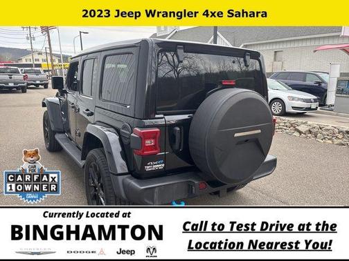 Black Clearcoat 2023 Jeep Wrangler 4xe Sahara