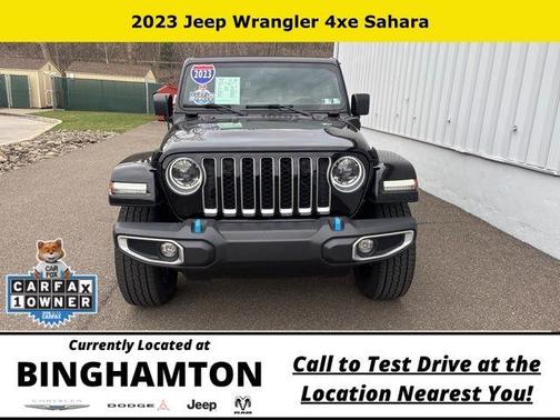 Black Clearcoat 2023 Jeep Wrangler 4xe Sahara