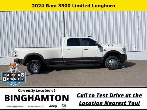 Pearl White 2024 RAM 3500 Longhorn