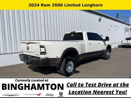 Pearl White 2024 RAM 3500 Longhorn