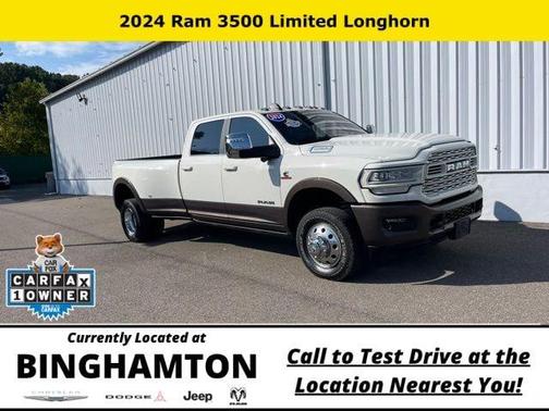 Pearl White 2024 RAM 3500 Longhorn