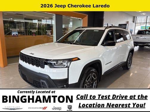 Bright White Clearcoat 2026 Jeep Cherokee LAREDO/LIMITED