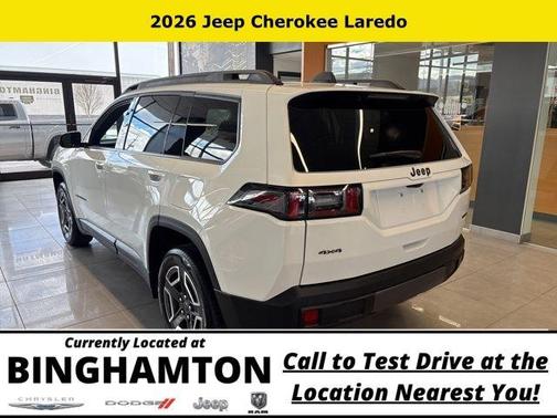 Bright White Clearcoat 2026 Jeep Cherokee LAREDO/LIMITED