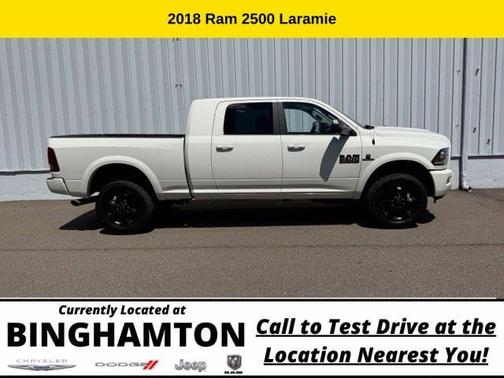 Pearl White 2018 RAM 2500 Laramie