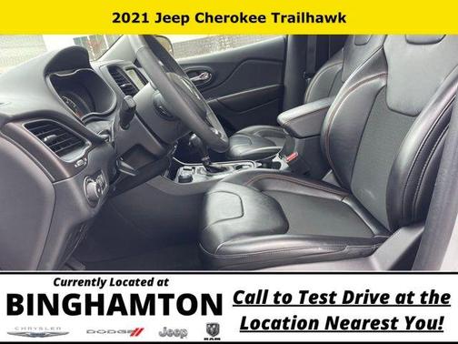 Bright White Clearcoat 2021 Jeep Cherokee Trailhawk