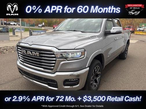 Billet Silver Metallic Clearcoat 2026 RAM 1500 Laramie