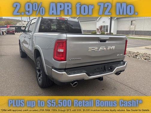Billet Silver Metallic Clearcoat 2026 RAM 1500 Laramie