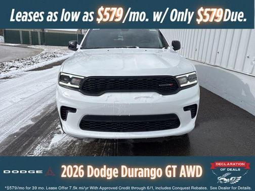 White Knuckle Clearcoat 2026 Dodge Durango GT