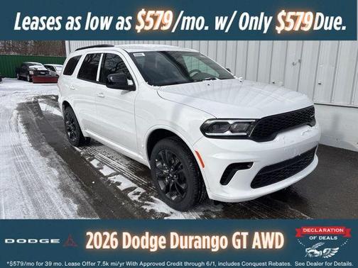 White Knuckle Clearcoat 2026 Dodge Durango GT