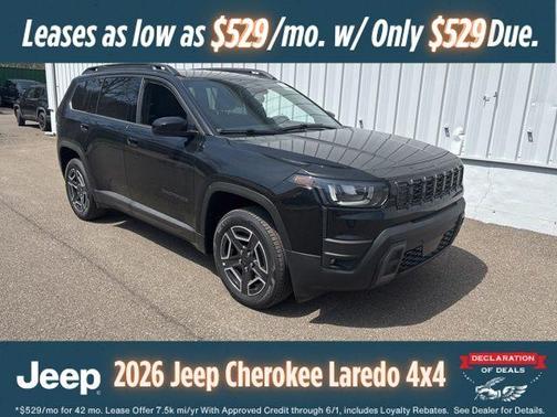Diamond Black 2026 Jeep Cherokee LAREDO/LIMITED