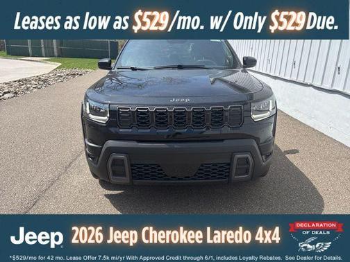 Diamond Black 2026 Jeep Cherokee LAREDO/LIMITED