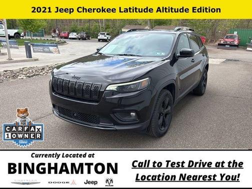 Diamond Black 2021 Jeep Cherokee Latitude Plus