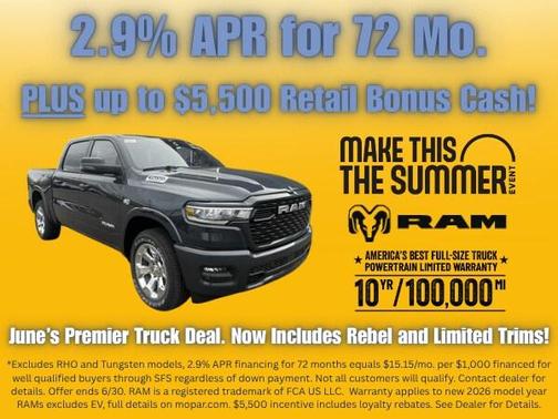 Granite Crystal Clearcoat Metallic 2026 RAM 1500 Laramie