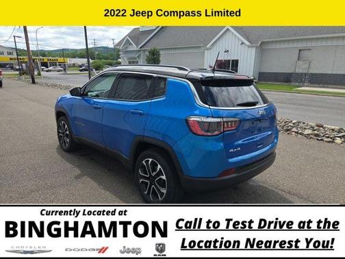 Laser Blue 2022 Jeep Compass Limited