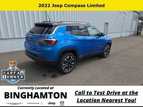 Laser Blue 2022 Jeep Compass Limited