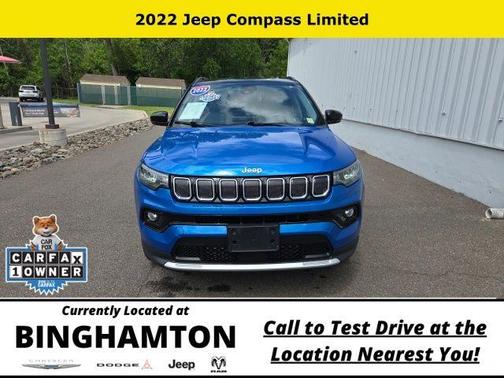Laser Blue 2022 Jeep Compass Limited