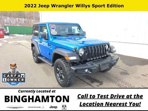 Hydro Blue Pearl 2022 Jeep Wrangler Sport
